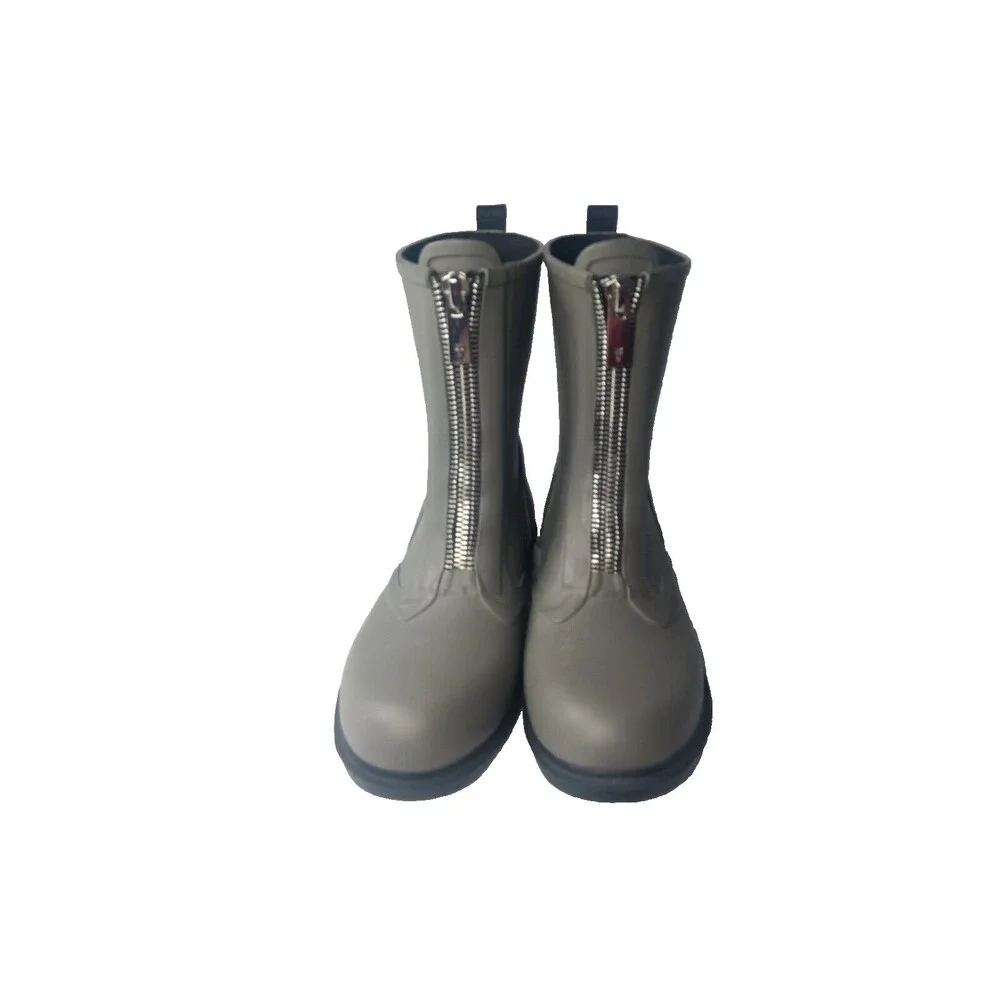 FRYE Storm Zip Rain Boots  Women's Size 10 M Grey